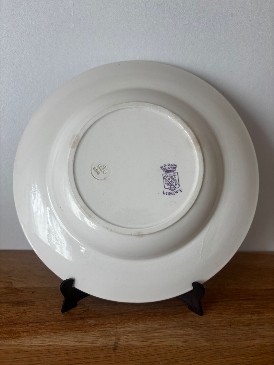 Sublime hollow plate Terre de Fer Longwy Hanoi