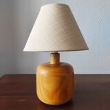 Vintage solid wood lamp from the 1970s in the spirit of Perriand les Arcs.