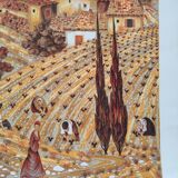 The steep village - Lithograph signed by the artist - 57/100 - Max Savy