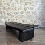 Burnt oak coffee table