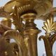 French Empire Neoclassical 7-Light Candelabra in Gilt Bronze and Crystal