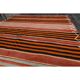 1970s vintage Turkish Oushak handmade wool cotton orange area rug 188x326