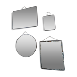Set of 4 barber mirrors