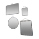 Set of 4 barber mirrors