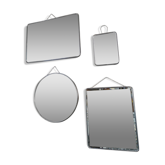 Set of 4 barber mirrors