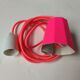 Neon pink pendant lamp
