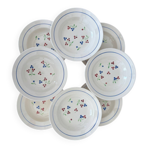 Lot de 8 assiettes creuses