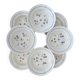 Set of 8 vintage Lunéville deep plates model Odile – bay decoration