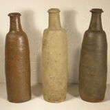 Set of three stoneware bottles