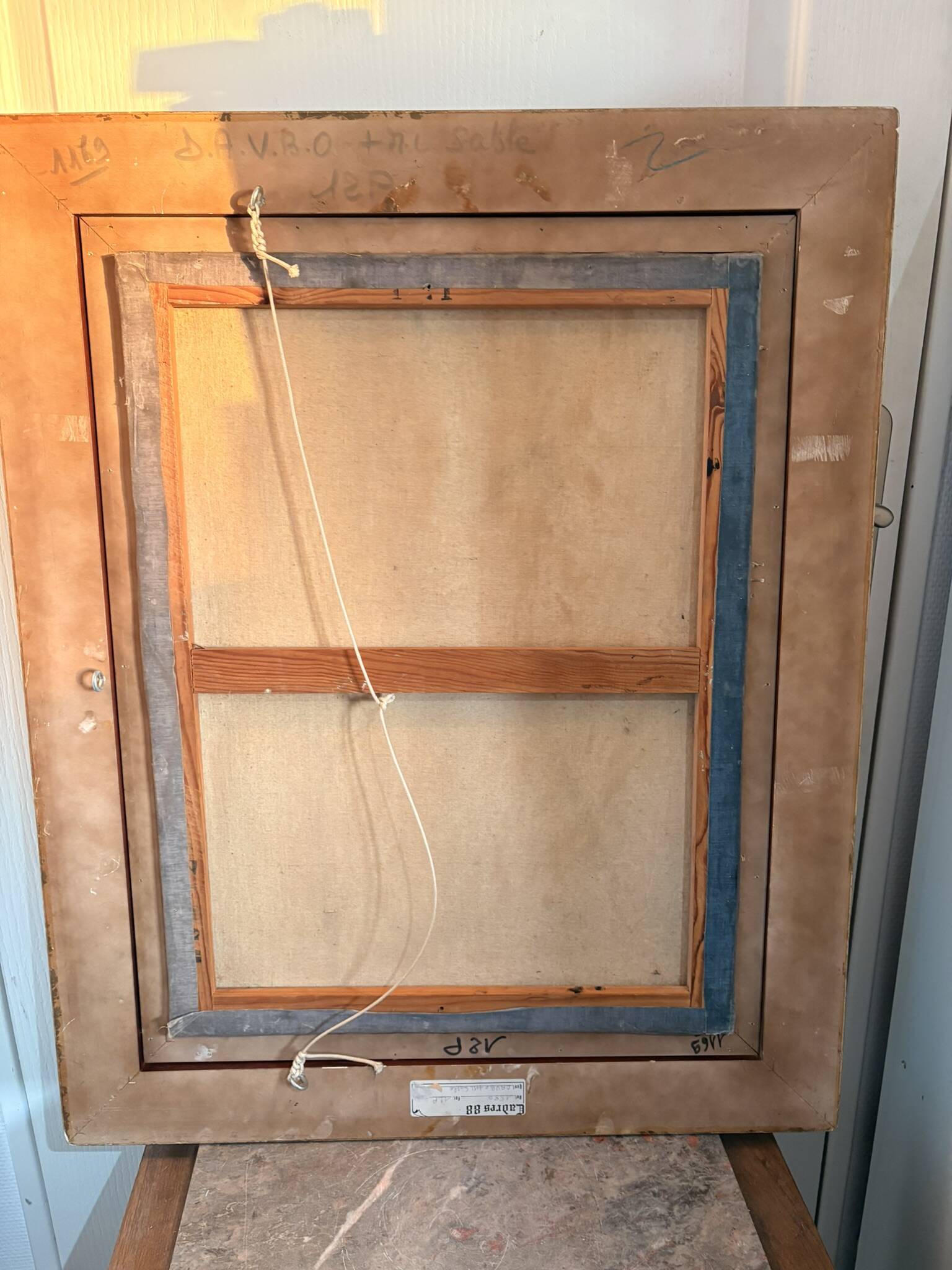 Oil Painting Canvas DEMAREST House Path Forest Landscape River