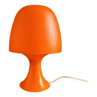 Vintage table lamp/Orange plastic mushroom lamp