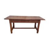 Rustic burgundy farm table 19th -1m80