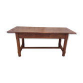 Table de ferme bourguignonne rustique 19ème -1m80