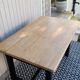 Table de ferme pieds carrés
