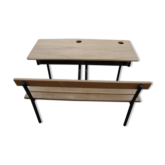 Bureau d'écolier double