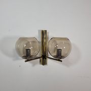 Vintage brass wall lamp by Hans Agne Jakobsson for Markaryd in Sweden 1960s