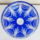 Centerpiece, blue crystal of Lorraine, limited series 233/500, blown and cut