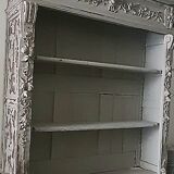 Provencal sideboard / 19th century patinated 2-part bookcase