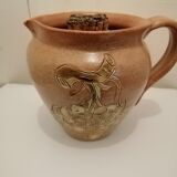 Sandstone pitcher with ice cube compartment