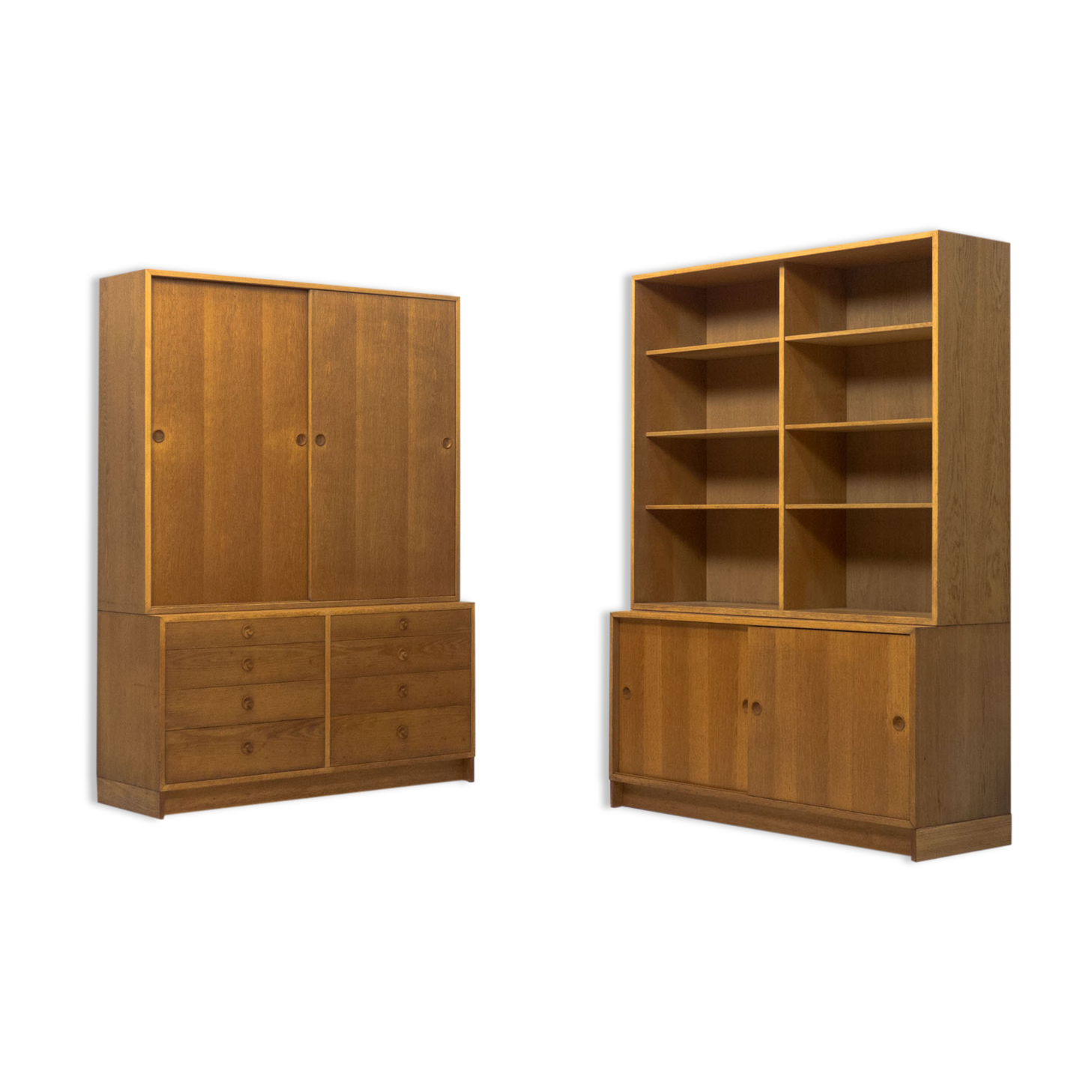 Karl Andersson & Söner pair of oak cabinets by Børge Mogensen