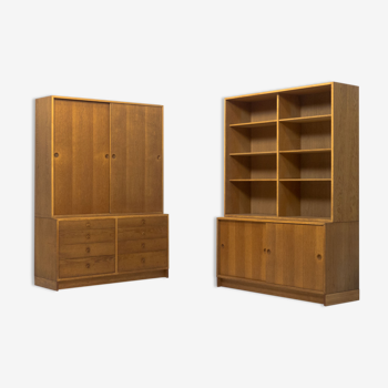 Karl Andersson & Söner pair of oak cabinets by Børge Mogensen