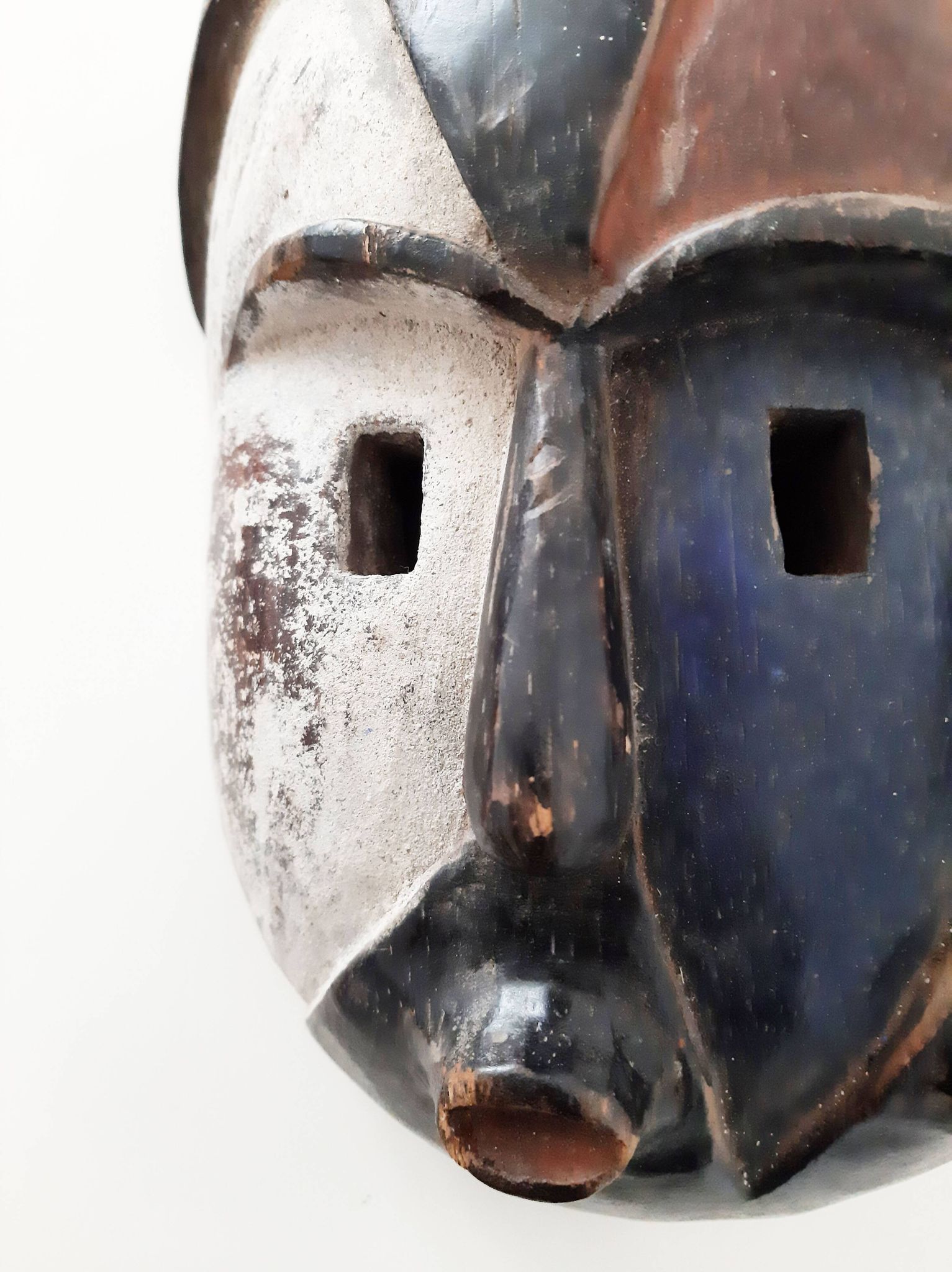 African mask Gabon H 26cm Double face