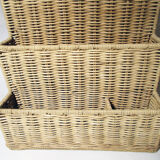 Vintage rattan mail door