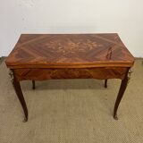 19th century floral marquetry games table