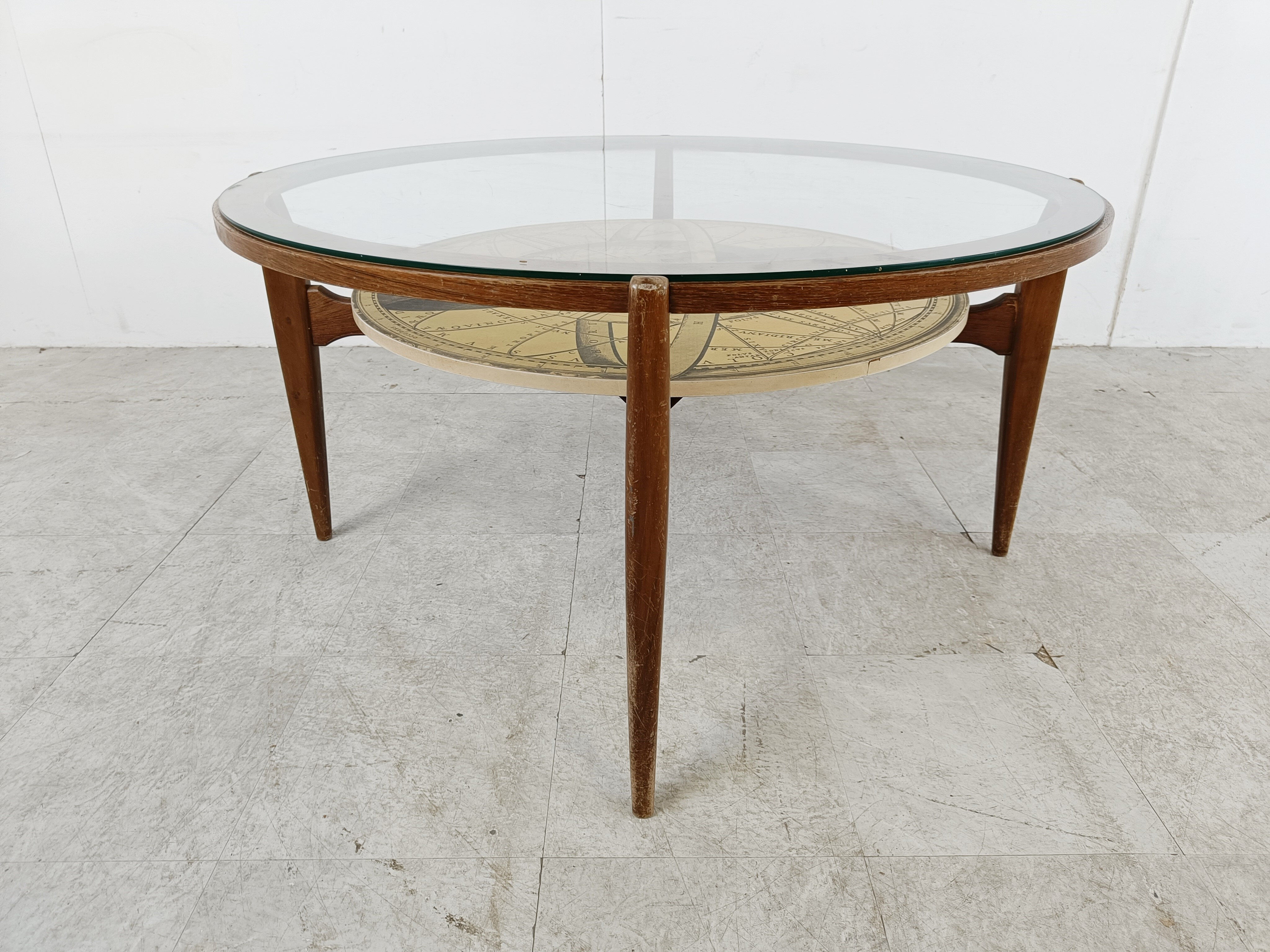 Vintage Italian coffee table, 1950s