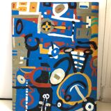 Abstrait bleu