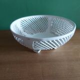 Plat ajoure tresse en faience fine Rodach