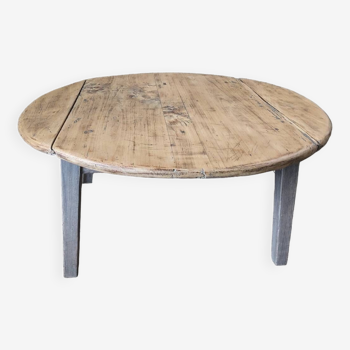 Table basse ronde de ferme