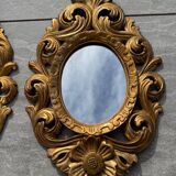 Pair of Italian Baroque mirrors, late 19th, early 20th century