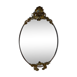 Oval bronze mirror