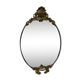 Miroir ovale en bronze
