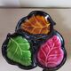 Aperitif plate, signed Vallauris.