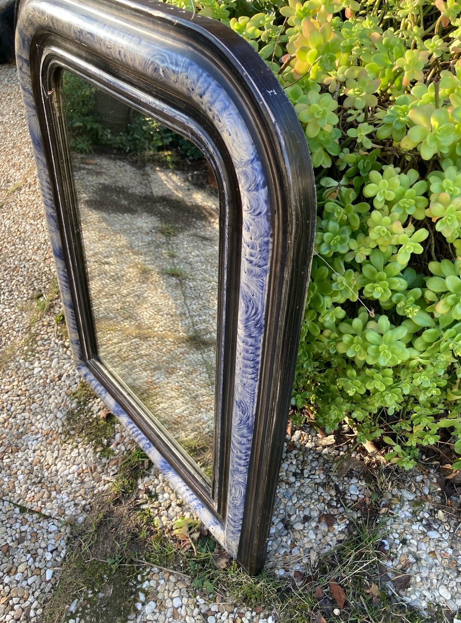 Antique Louis Philippe mirror 69x54cm