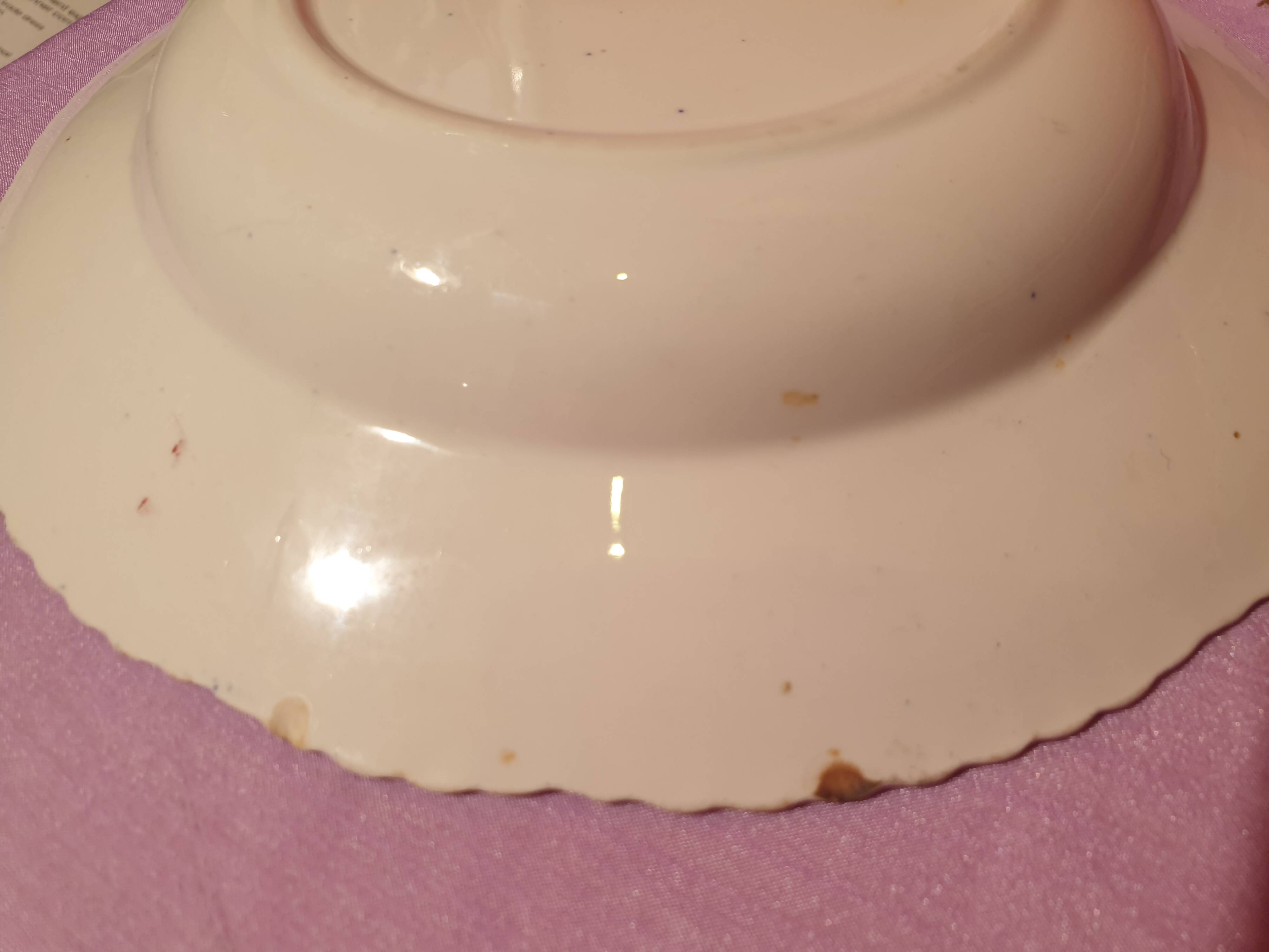 Set of 4 soup plates English Scenic Staffordshire Adams England