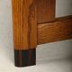 Dutch Art Deco Modernist Amsterdam School side table in Oak