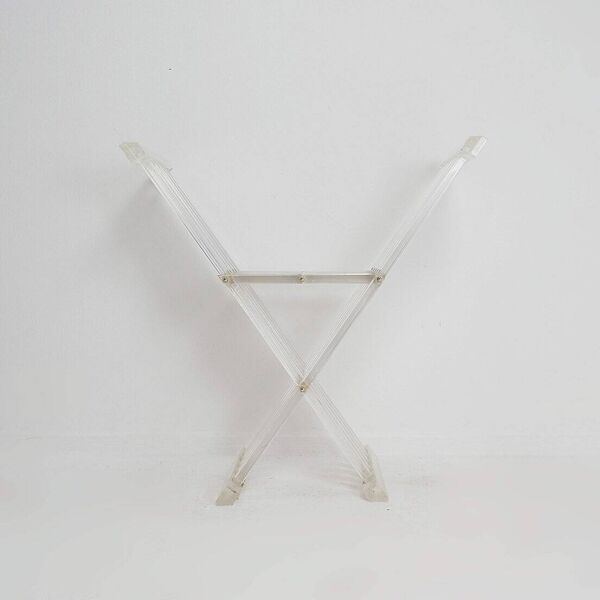 Transparence'' collection By David Lange ''Dagobert'' Curule seat - 1970s