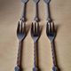 Silver-plated dessert forks