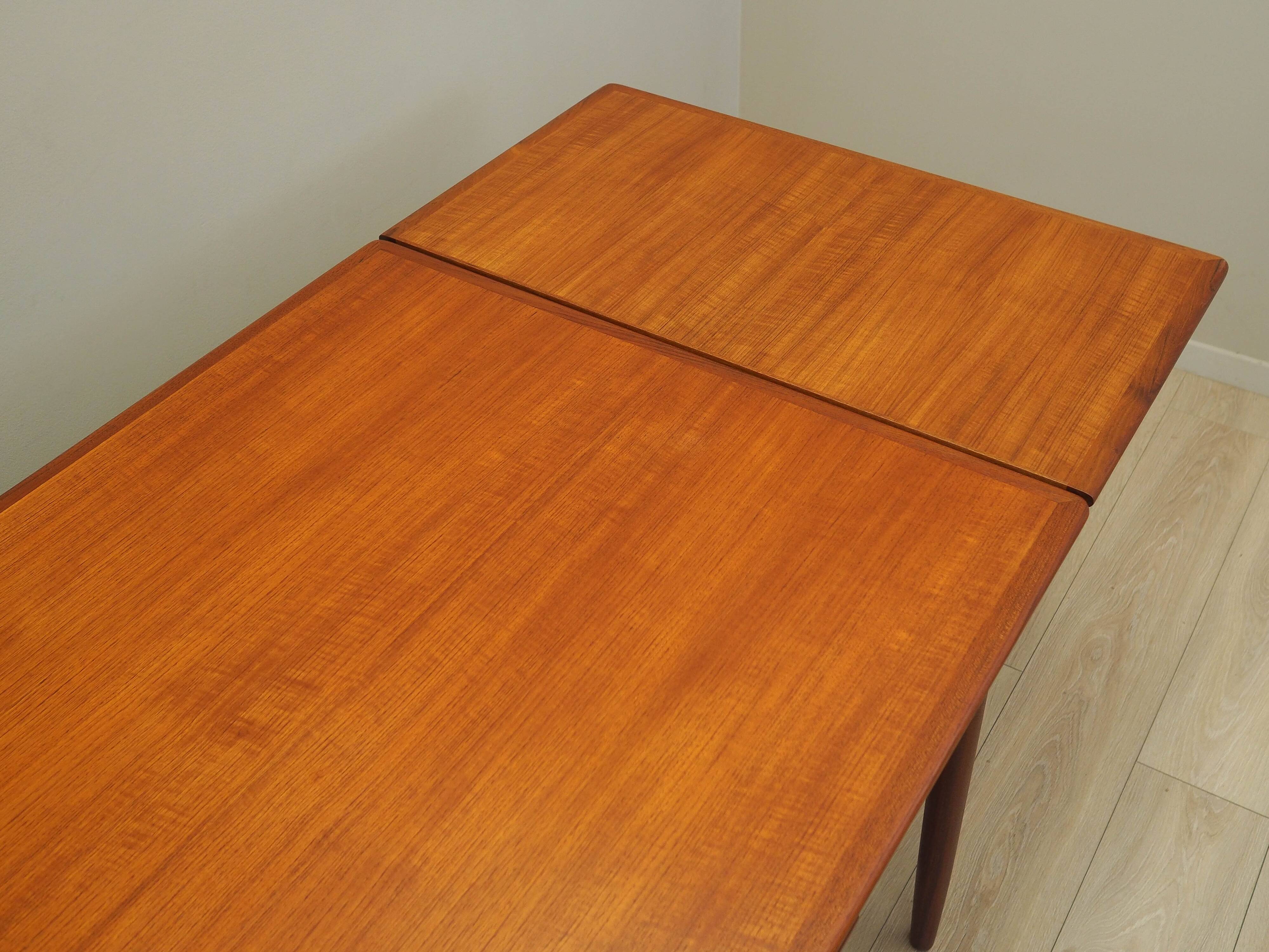 Teak table, Danish design, 1970s, production: Denmark