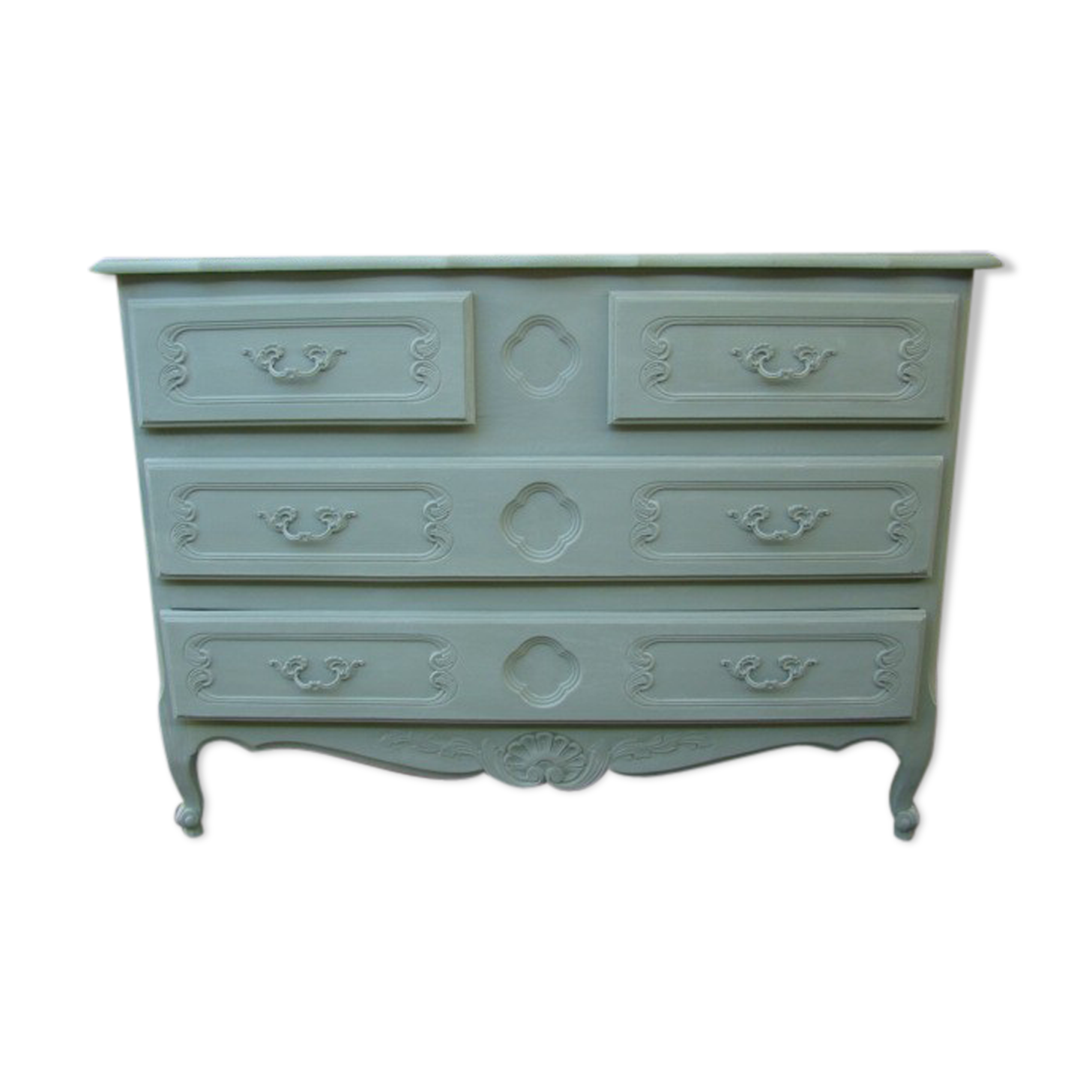 Commode peinte style louis xv ancienne