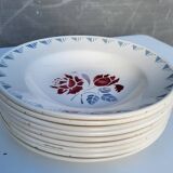 Lot 9 deep plates ▪︎ Art Deco ▪︎ Jane ▪︎ Niderviller