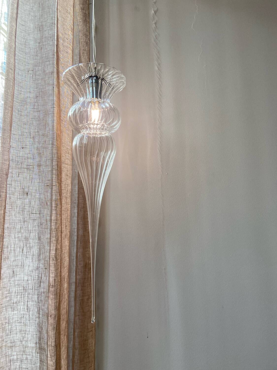 Lot suspension Melogranoblu Turandot verre de Murano