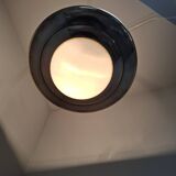 1920 Czechoslovak Art Deco Brass and Opaline Glass Pendant Lamp, Napako 134