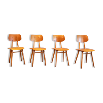 Set de 4 chaises éditée par ton 1960