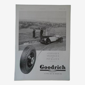 Une publicité papier pneu Goodrich