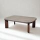 Brutalist slate coffee table