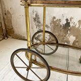 Cart serves brass bar